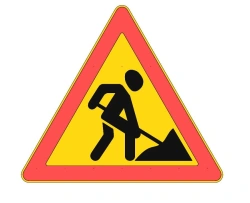 Traffic Sign Kompo-Slim A1200 with LED Strip 12V Type B