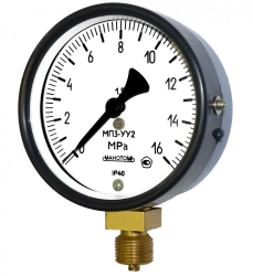 Pressure Gauge for Measuring Overpressure and Vacuum Pressure