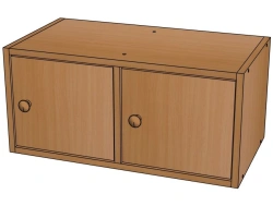 Two-Section Wardrobe Loft Shelf / SHD10