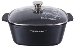 Aluminum Cast Pot 6.5L with Non-Stick Coating Kukmara Titanium Pro
