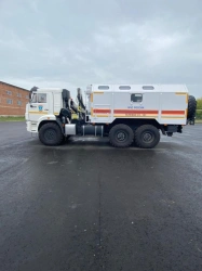 Mobile Laboratory with Crane (INMAN) on KAMAZ Chassis KAMAZ-018/2011/TRCU-3axle-101