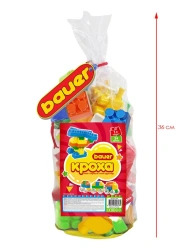 Bauer "Kroha 1+" Developmental Building Block Toy Set, 24 Pieces (Art. 830)