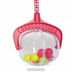 Pink Push Toy with Colorful Balls