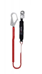 Elastic Safety Lanyard with Shock Absorber Model ABE002