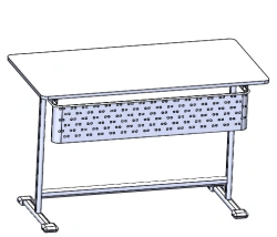 Adjustable Single Student Desk with Height-Adjustable Surface Model MGS3.122