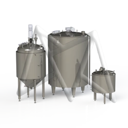 Technological Storage Tank for Mixing and Temperature Control P8-BMSh