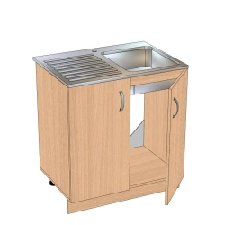 Kitchen Cabinet with Sink 2-Door TM-2