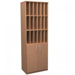 Magazine Storage Cabinet with 4 Shelves