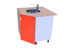 Kitchen Table-Cabinet KS-29 with Corner Sink 800