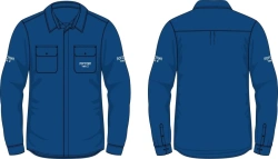 Men's Shirt Jacket for Arc Flash Protection in Gazprom Style
