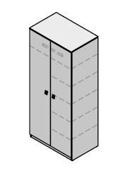 Wooden Wardrobe for Bedroom - "Contemp" Furniture Set