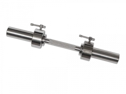 Chrome Dumbbell Bar with Fixed Grip, 710mm, 50mm Sleeve - MB-BarM50-710L