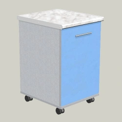 Mobile one-door cabinet model TPF-5