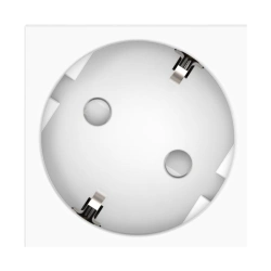 Caduceus Aling Hide Modular Socket with Grounding and Shutters, 16A, 250V, 45-Degree, White