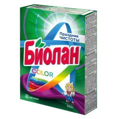 Universal Synthetic Powder Detergent for Automatic Washing "Biolan Color