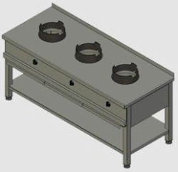 Wok Station for Cooking Various Dishes - Model KSW 03 Art. No. 8787