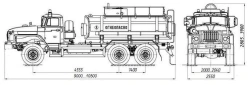Methanol Transportation Tanker ACM 4680K2-50 on Ural 4320 Chassis