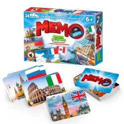 Memory Game Flags and Countries - 34 Cards