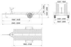 Boat and Yacht Transport Trailer (up to 750 kg) - Trailer76 71796