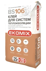 Dry Powder Adhesive for Thermal Insulation Systems EKOMIX BS 106