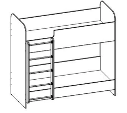 Double Bunk Bed TV-BKD-5.15.01