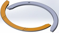 Upper Half Ring for Crankshaft Thrust Bearing 840.1005193