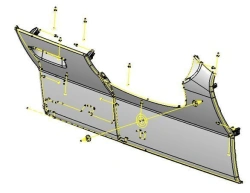 Lower Assembly Cover for Vehicles M1 and N1 - 96738593ZD