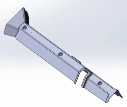 Left Rear Pillar Cladding for Tractor Cab PD 2001.67.06.005