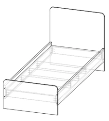 Eco-Friendly Eger Bed KЭ 1 for Comfortable Rest