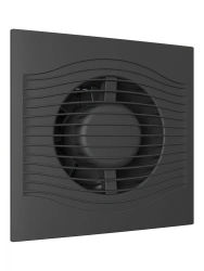 Slim 4C Extractor Fan with Backdraft Damper - Matt Black