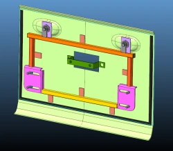 Rear Left Hatch Cover made of Polyester Fiberglass 5299-400-5412520