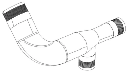 Cooling Pipeline 2502-60-105SB for CHETRA T-25 Bulldozers