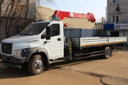 Special Truck with Crane Manipulator (FG 314, 414, 415, 415T) SMA205 on GAZ Chassis C41R16, C41R36, C42