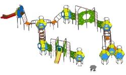 Children's Play Complex for Thematic Games and Physical Development 115.100.10