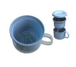 Polymer Containers with Perforated Bottom and Lid for Pre-Sterilization Cleaning, Chemical Disinfection, and Sterilization