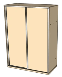 Wardrobe with Sliding Doors - Customizable Design