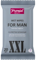 Men's Intimate Hygiene Wet Wipes for Gentle Care - Premial