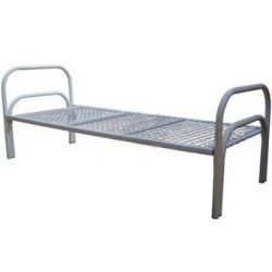 Metal Single Bed with Reinforced Frame