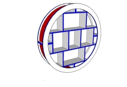 Wooden Shelf for Book Storage and Home Decoration