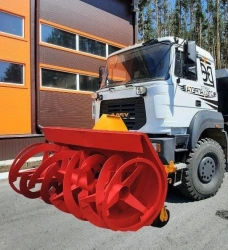 Snow Removal Machine Frontal-Rotary SFR-1 Model 313-SA-02-22 on Ural 6370 Chassis