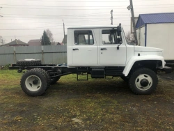 All-Terrain Vehicle with Double Cab 3897-0000010-24 on GAZ-33088 Chassis
