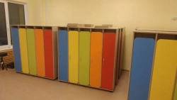 Wooden Children's Clothing Wardrobe for Storage