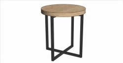 Coffee/Side Table with Metal Frame D450