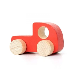 Wooden Pull Toy "Red Car" Tomik Model 2-107