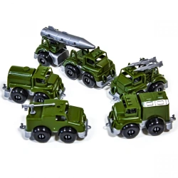 Military Toy Vehicles Set "Vzhuh na Voynushke" 10 cm KNOBA 1/4