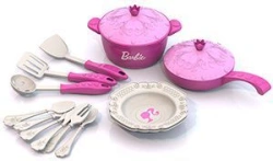Barbie Kitchen Playset - 15-Piece Set for Kids