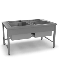 Potato Cleaning Production Table, Model: SPK