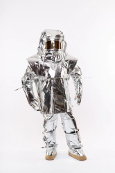 Firefighters Reflective Heat-Resistant Clothing Set, Heavy Type