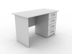 Medical Writing Desk with Four Drawers, Single Pedestal (Art. SL-015)