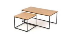 Coffee Table Set with Metal Frame